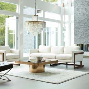 Arhaus Furniture white futon sofa home product photography
