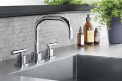 CGI sink with round faucet